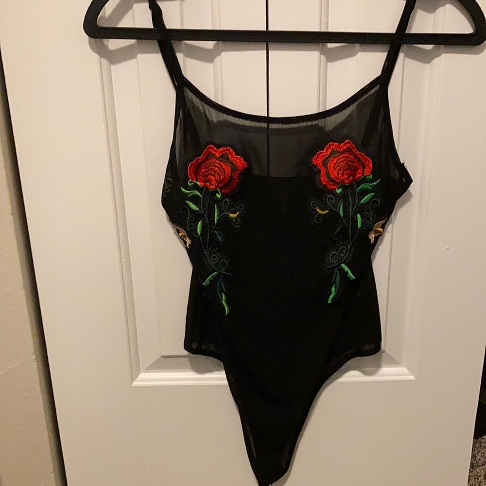 Dolls Kill mesh Roses bodysuit. Worn once!